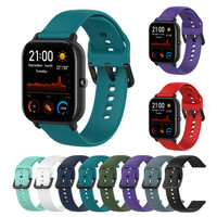 Silicone Bracelet For Amazfit Gts 4 Gtr 42mm Wrist Strap For Xiaomi Amazfit GTS 2 BipS For Garmin Vivoactive3 Smart Watch Band