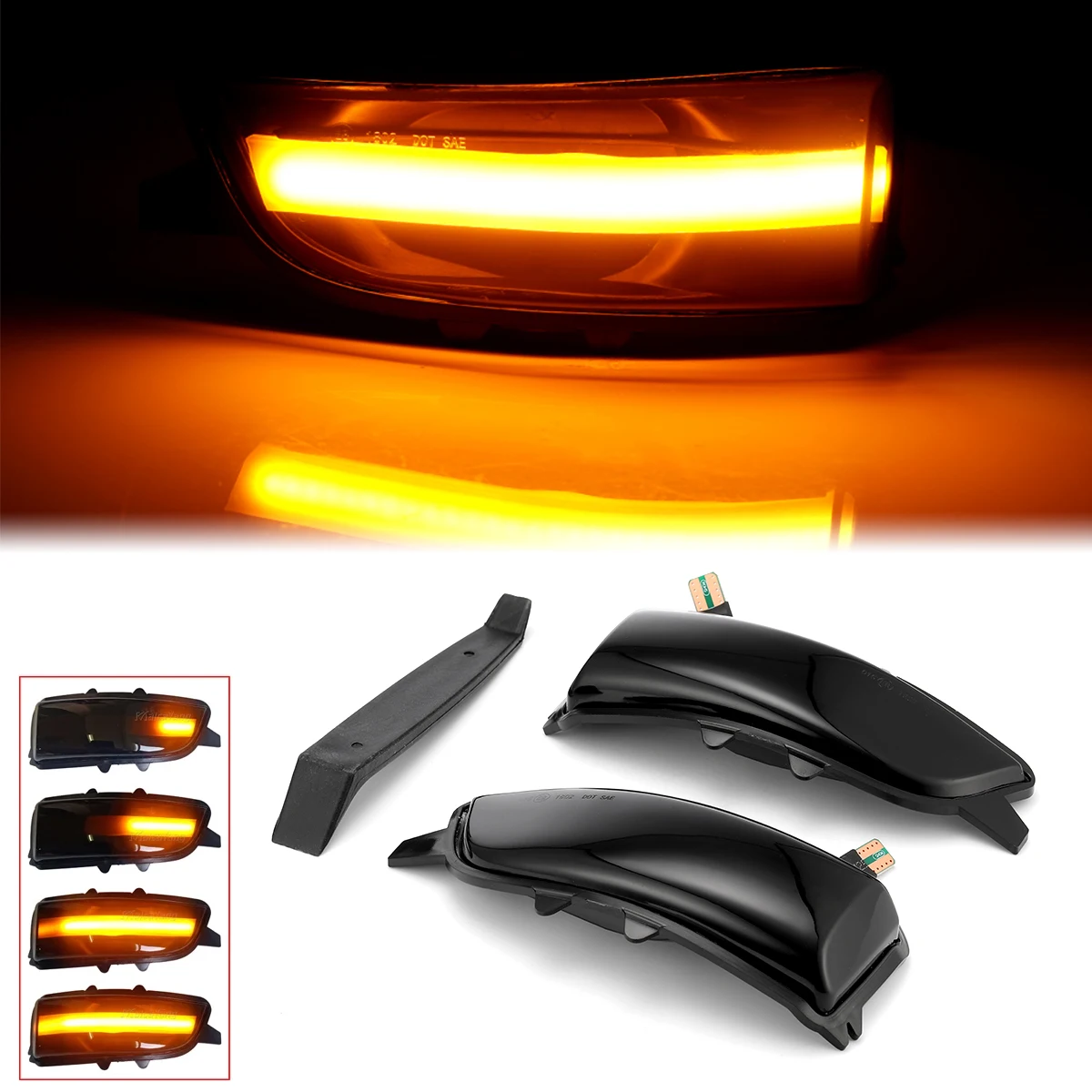 LED DyMenic Side Mirror Lamp Indicator Turn Signal Light For Volvo C30 C70 S40 V40 V50 V70 S60 2005-2012 Car Accessories