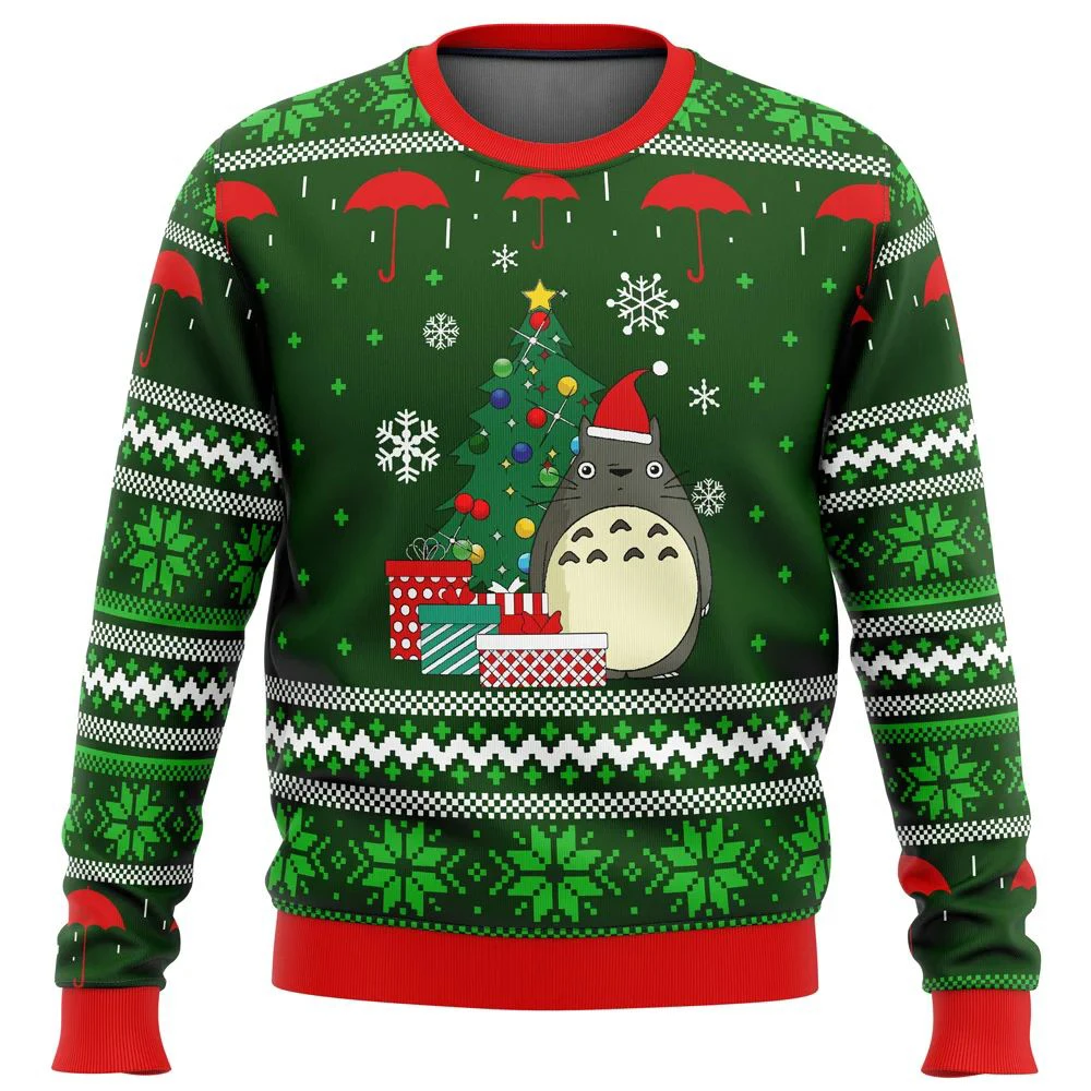 2025 outono/inverno feio suéter de natal moda desenho animado masculino e feminino rua casual solto em torno do pescoço com capuz com veludo para