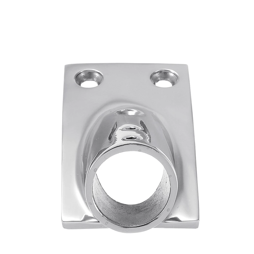 22/25mm 30° Rectangular Base Marine 316 Stainless Steel Tube Pipe Base Marine Handrail Fitting Boat Accessories