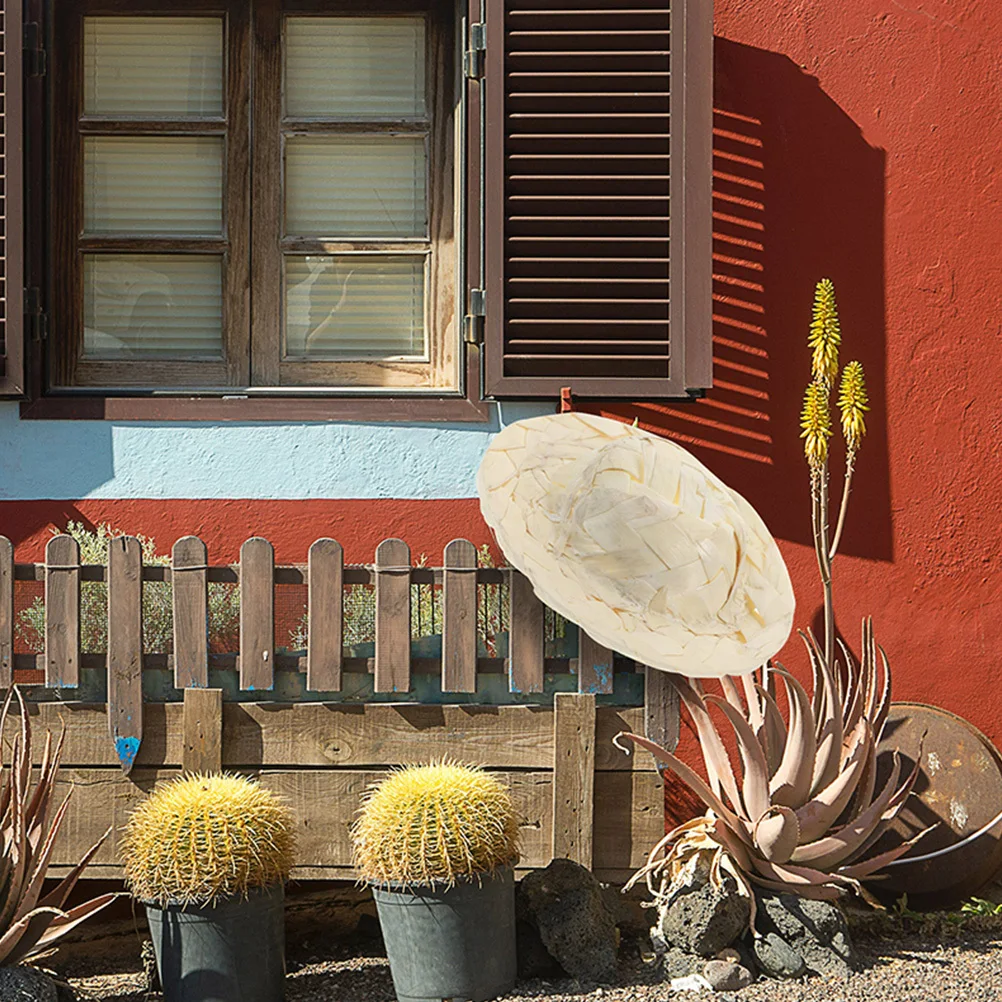 

12Pcs Mini Straw Hats Woven Small Hats Miniature Craft Decorations Mini Hat DIY Props Woven Hat Ornaments for Home Decor Photo