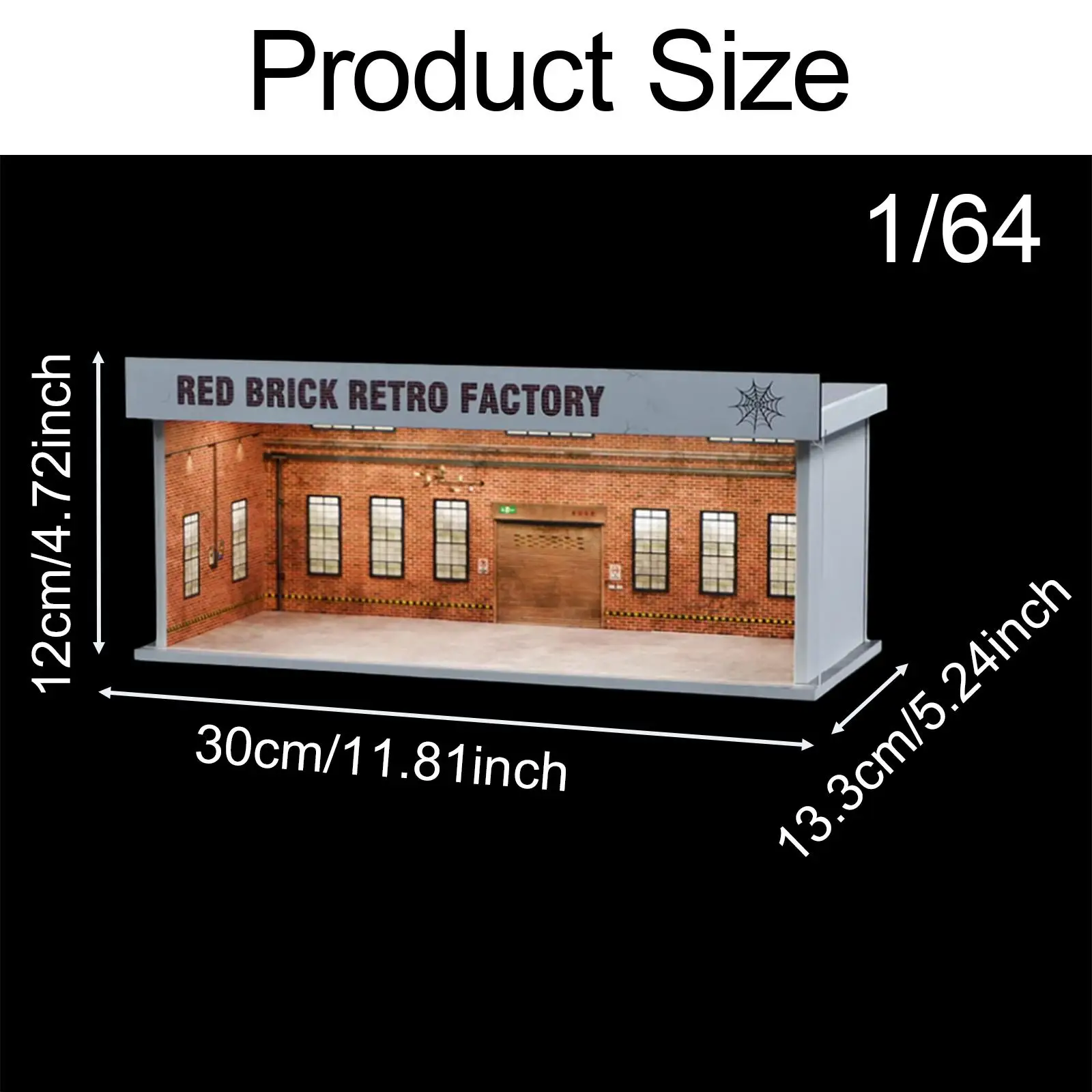 Ganki na modele pojazdów w skali 1:64 z oświetleniem LED, ozdoba na figurki, dekoracja stołu, kolekcje, prezent.