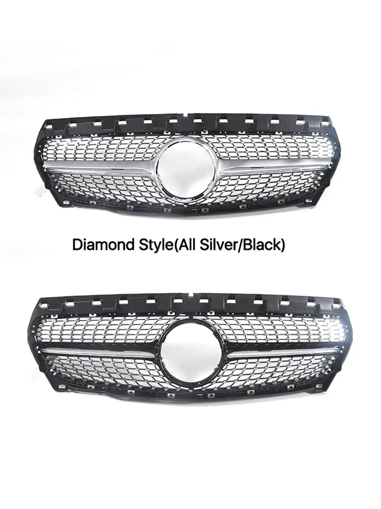 Griglia da corsa Facelift Copertura Paraurti Anteriore Per Mercedes Benz CLA W117 2014-2018 GT Diamond AMG Grill Accessori CLA45 CLA35 Stile