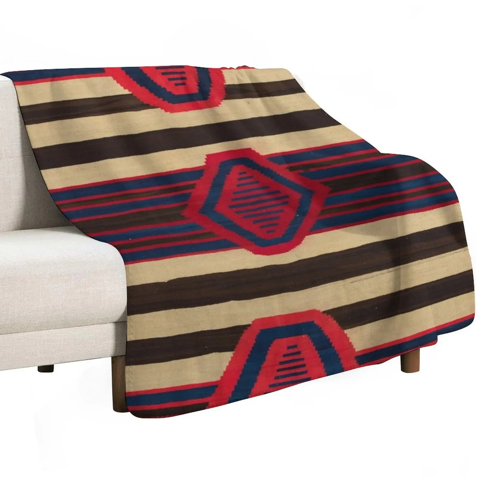 Indigenous Designs I Chief's blanket Navajo Weavings Throw Blanket Thermals For Travel Softest Nap Soft Plaid Warm Blankets
