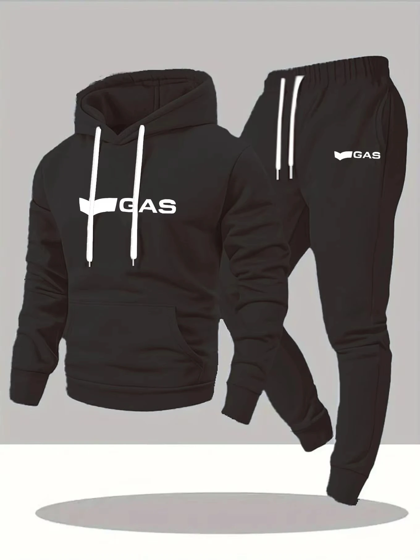 Men's Casual Sports Hoodie And Long Sweatpants Set, Great For Outdoor Activities And Leisurely Walks Daily Casual Wear