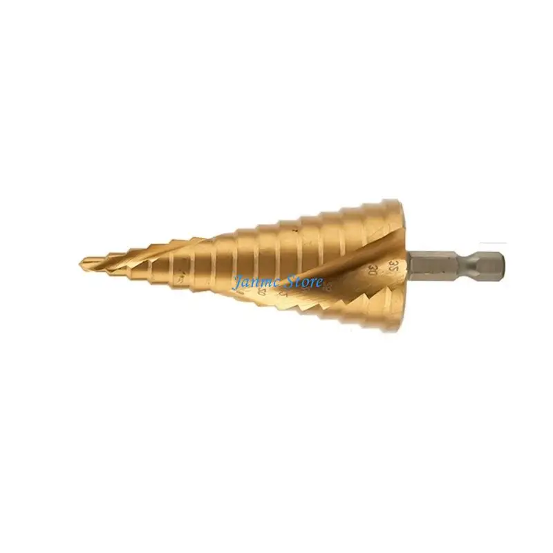 LX0C Step Drill Bit High Speed Steel Hole Cutter Hexagonal Step Cone Drill Bit