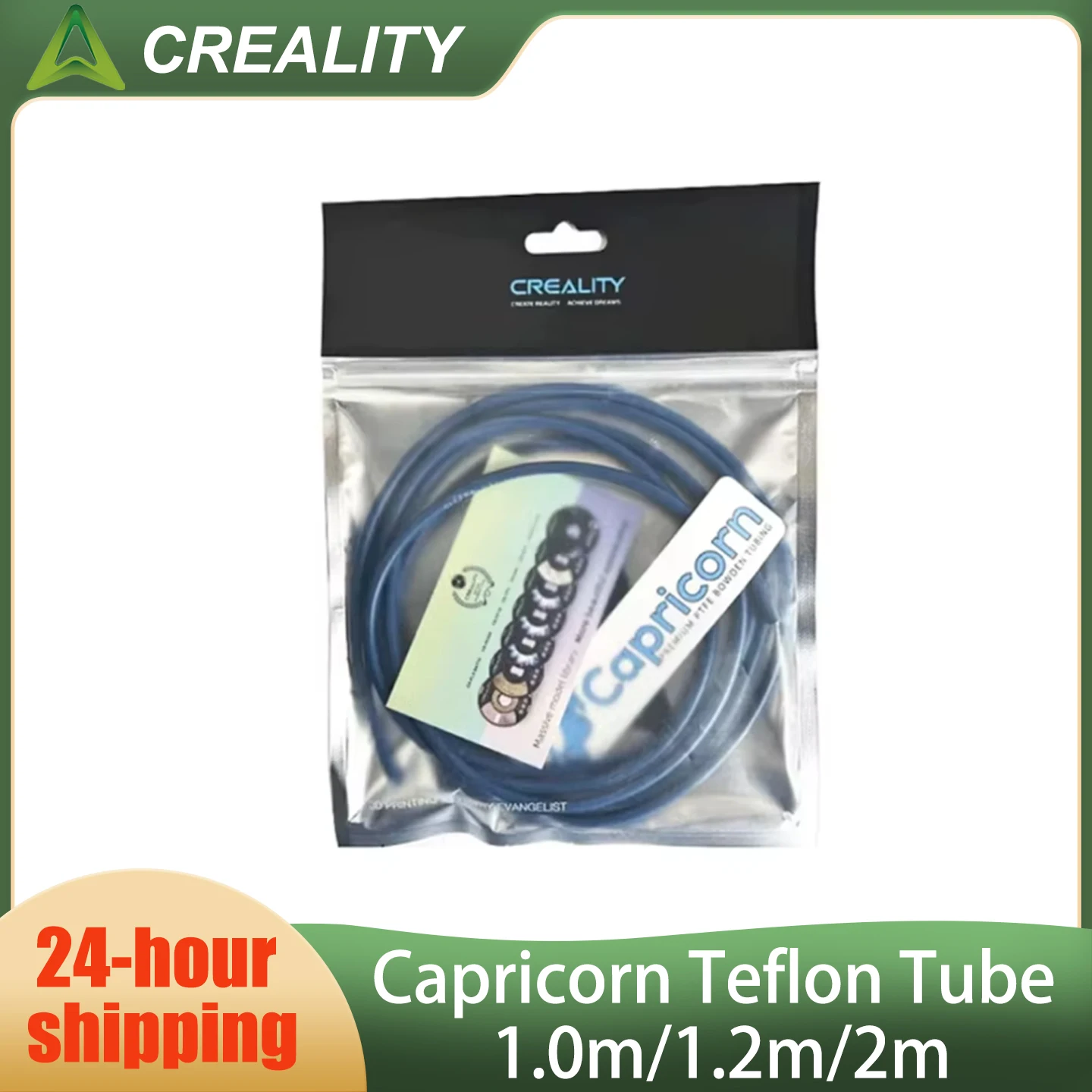 

Трубка PTFE CREALITY для Capricorn Bowden, синяя, 1м/1.2м/2м, запчасти для 3D-принтеров, для филамента 1.75мм, премиум-класс, для Ender 3 V2