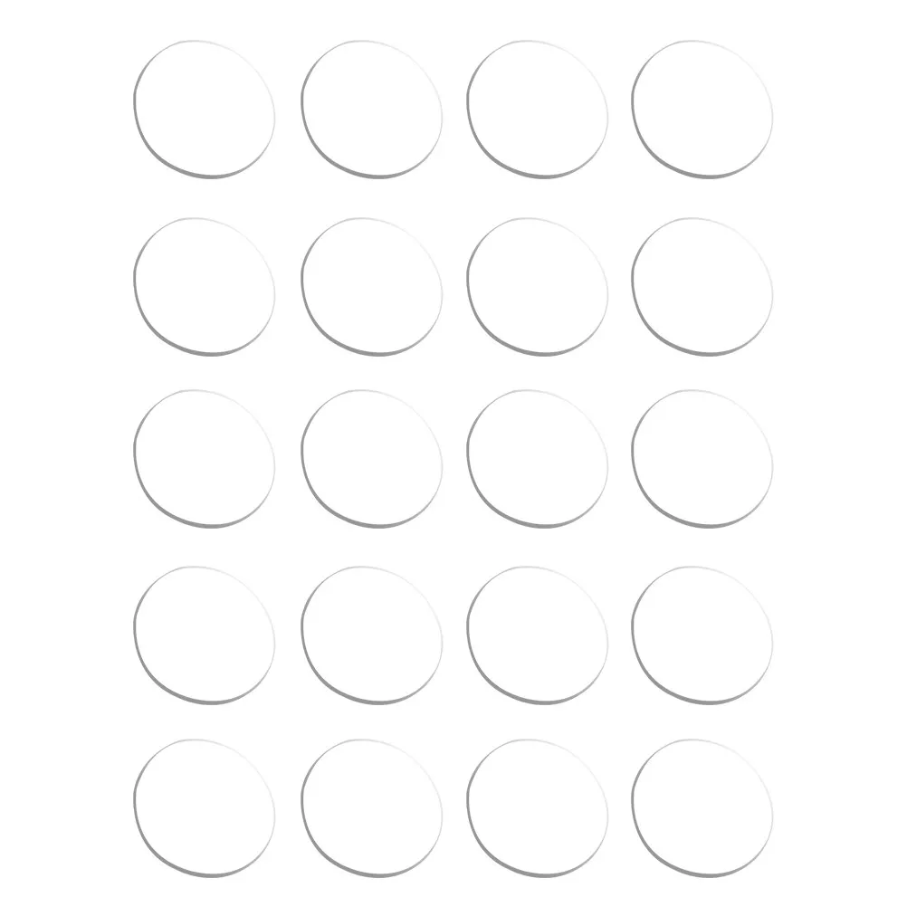 20Pcs Clear Table Bumpers Glass Table Rubber Spacers Protective Anti Skid Clear Furniture Spacers for Glass Tops Cabinet Doors