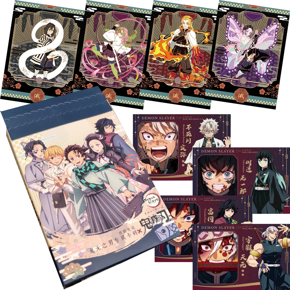 

Hot-blooded Anime Demon Slayer Cards for Children Highly Popular Characters Exquisite Limited Card Brick Collection Fun Gifts