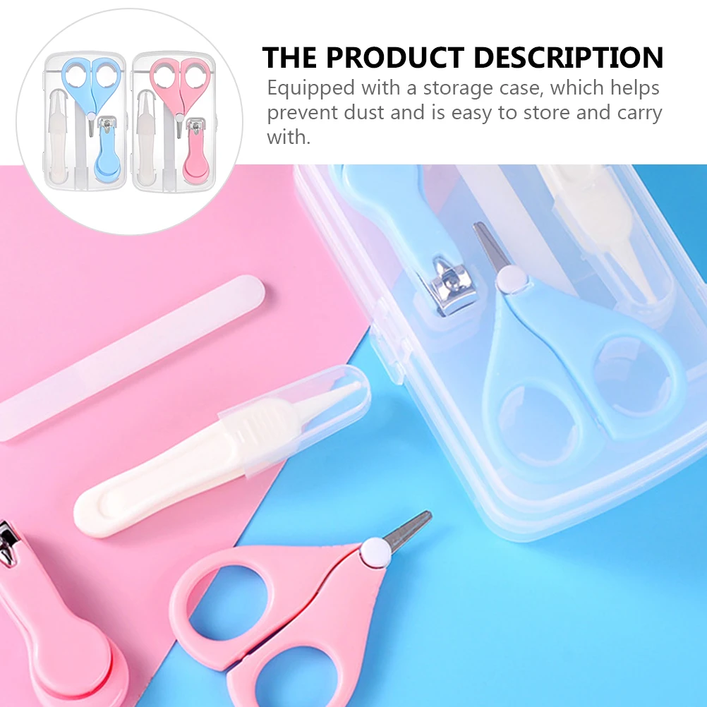 

2 Sets Nail Clipper Trimming Kit Newborn Manicure Tool Nursing Material Grooming Pedicure