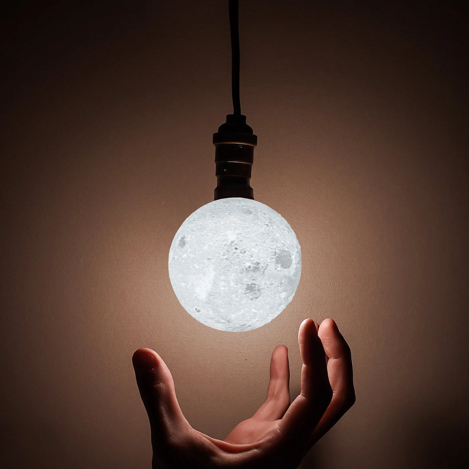 

3D Printing Moon Lamp Lampshade Replacement 80mm Diameter G9 Plastic Dome Ceiling Lamp Cover Soft Light Shade Plastic Lampshade