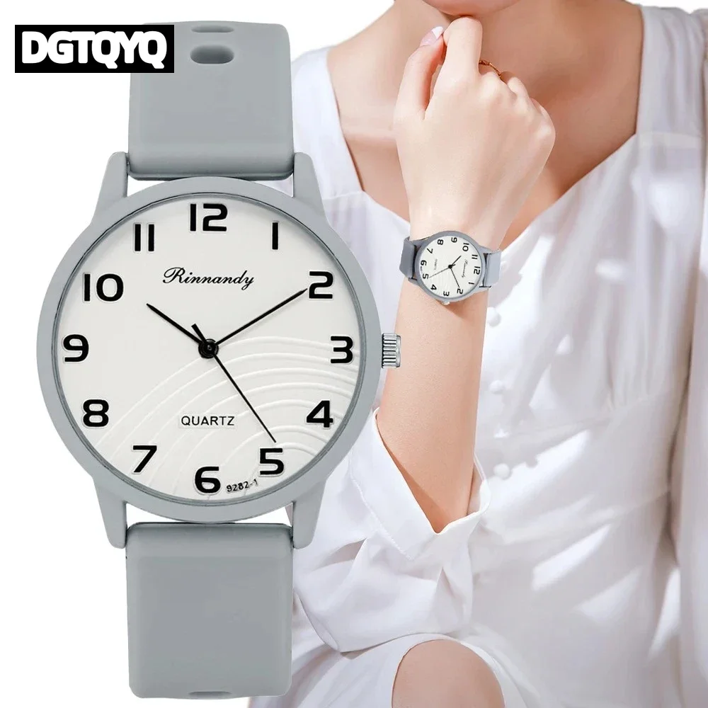 Fashion Arabic Dial Women Watches Simple Silicone Band Ladies Quartz Watch Sports Ladies Clock Wristwatches Reloj Mujer
