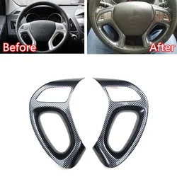Car Steering Wheel Button Switch Decoration Bezel Cover Trim For Hyundai ix35 2010 2011 2012 2013 2014 2015 Car Styling ABS