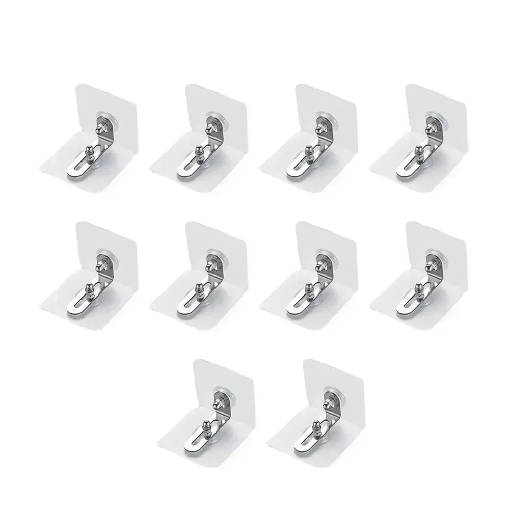 

10PCS Furniture Anti Tipping Device for Child Safety No Punch Installation for Wardrobe and Cabinet Connection
