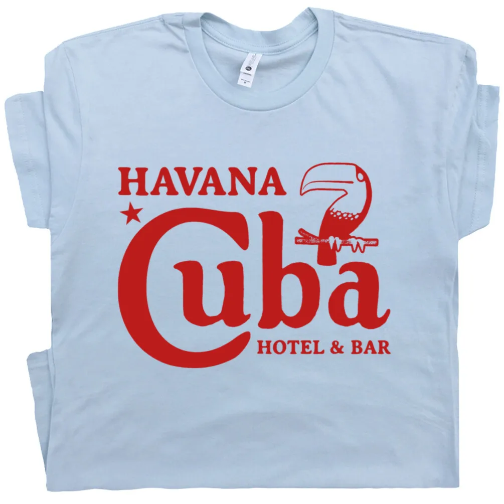Camiseta de Cuba Vintage Havana Bar Hotel Pub Che Guevara Ernest Hemingway para hombre y mujer