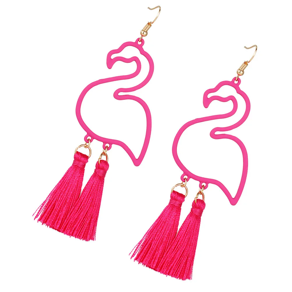 1Pair Flamingo Earrings Women Elegant Ear Accessories Made of Premium Material Unique Design Boosts Confidence