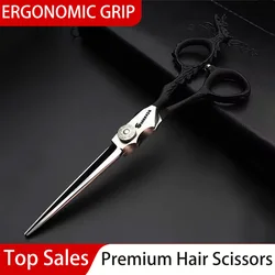 Genuine New Hairdressing Scissors Professional 6 Inch Barbershop Scissors Hair Stylist Special Scissors Flat Teeth Scissors