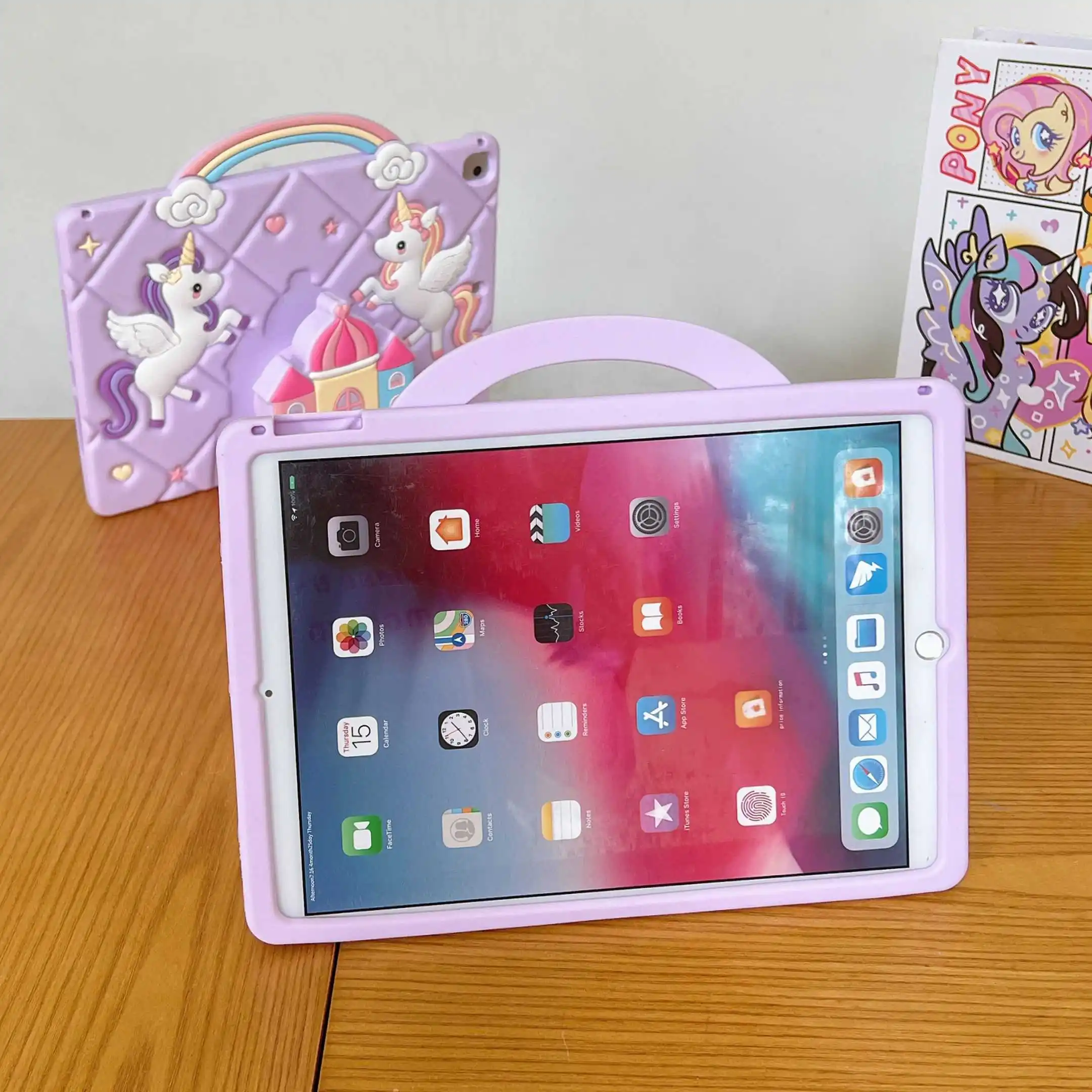 Pop Cartoon Unicorn Kids Case For Huawei Honor Pad X8A 11inch X9 11inch 2024 HonourPad X8A X9 Korea Cute Protective Tablet Cover