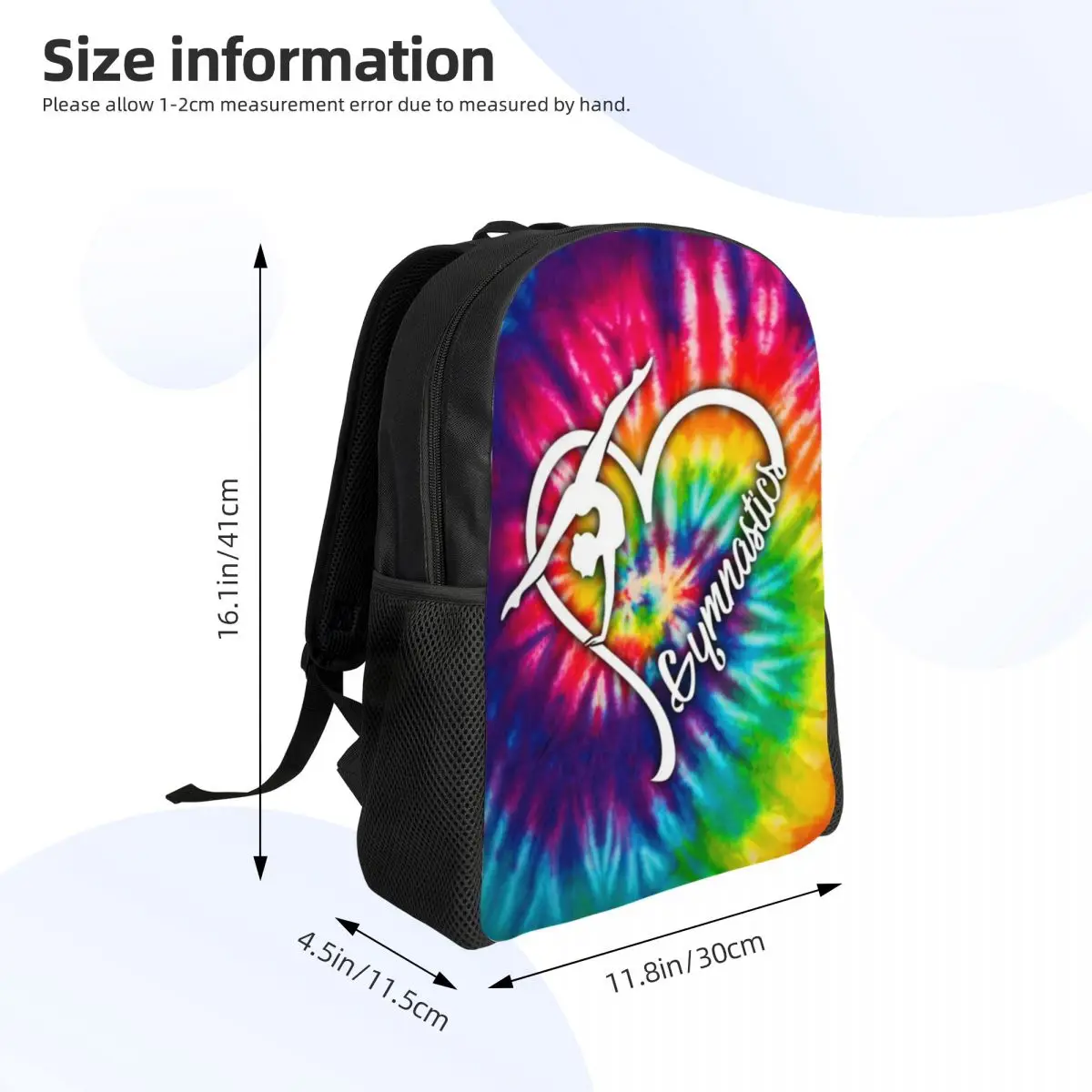 Dance Rhythmic Gymnastics Backpack for Women Men School College Student Bookbag Fits 15 Inch Laptop Bags