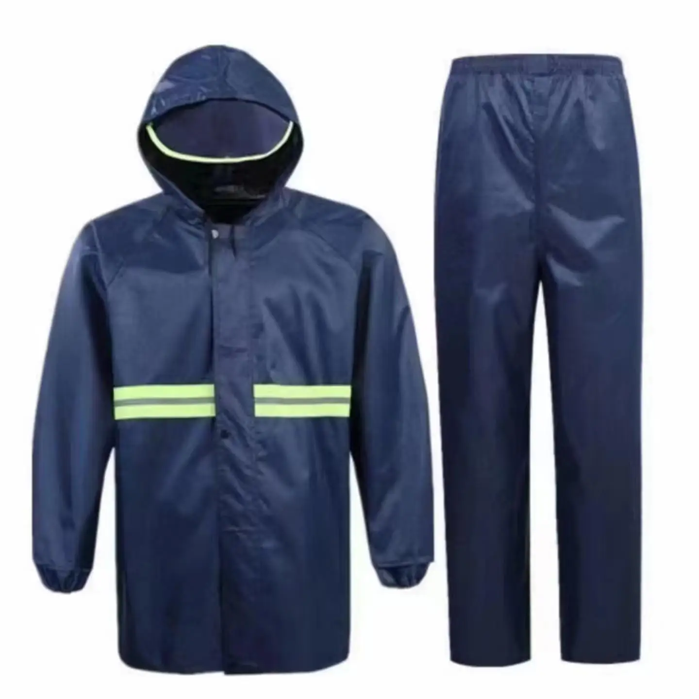 Men's Two-Piece Raincoat And Rain Pants Set for Delivery Riders Adult Outdoor Wearable Separate Stormproof Double Layer