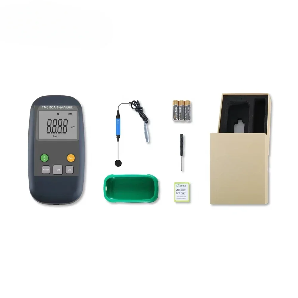 TM5100A Handheld Digital AC Magnetometer Tes la Meter Gauss Meter with Accuracy Class 1 Class 2