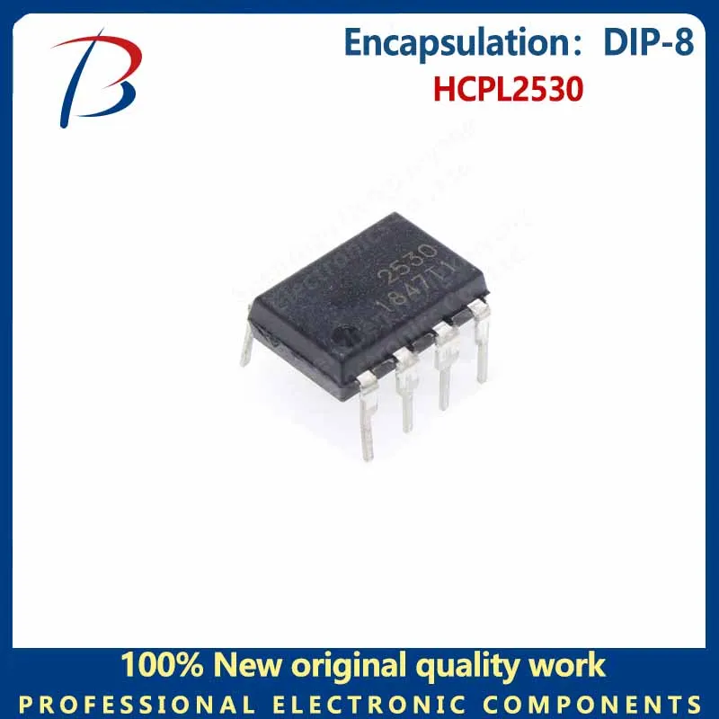 

10pcs HCPL2530 package DIP-8 high speed optocoupler logic linear photocoupler