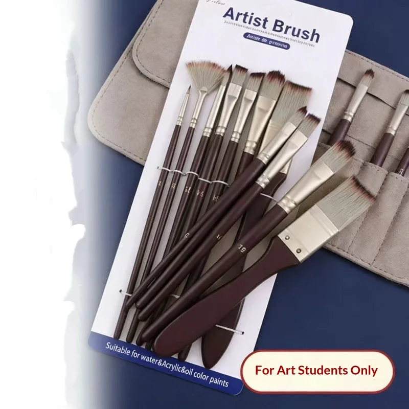 High elasticity nylon hair brush set,no shedding or deformation,watercolor oil painting acrylic universal brush,oil painting pen