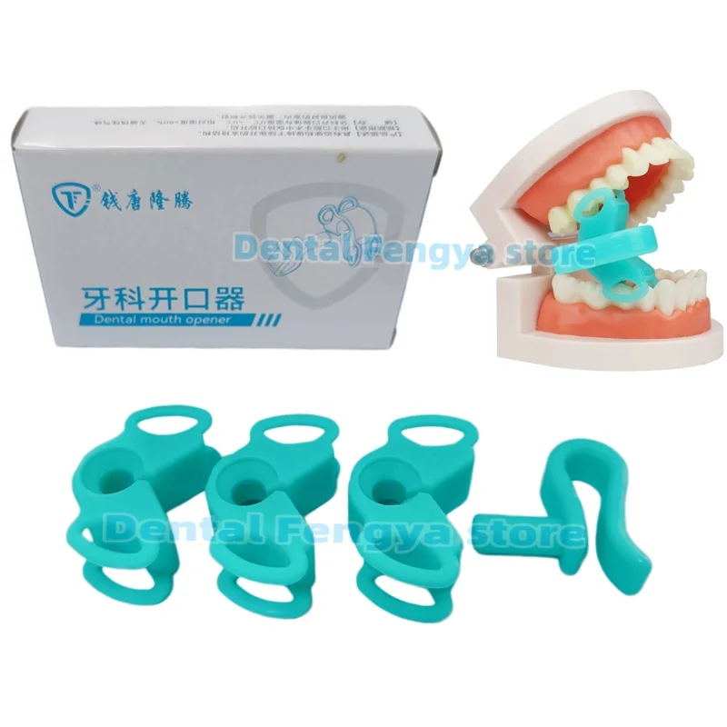 1Box Autoclavable Dental Silicone Bite Pad Block Mouth Opener Kids & Adult Intraoral Support Frame Set Reusable Dental Oral Care