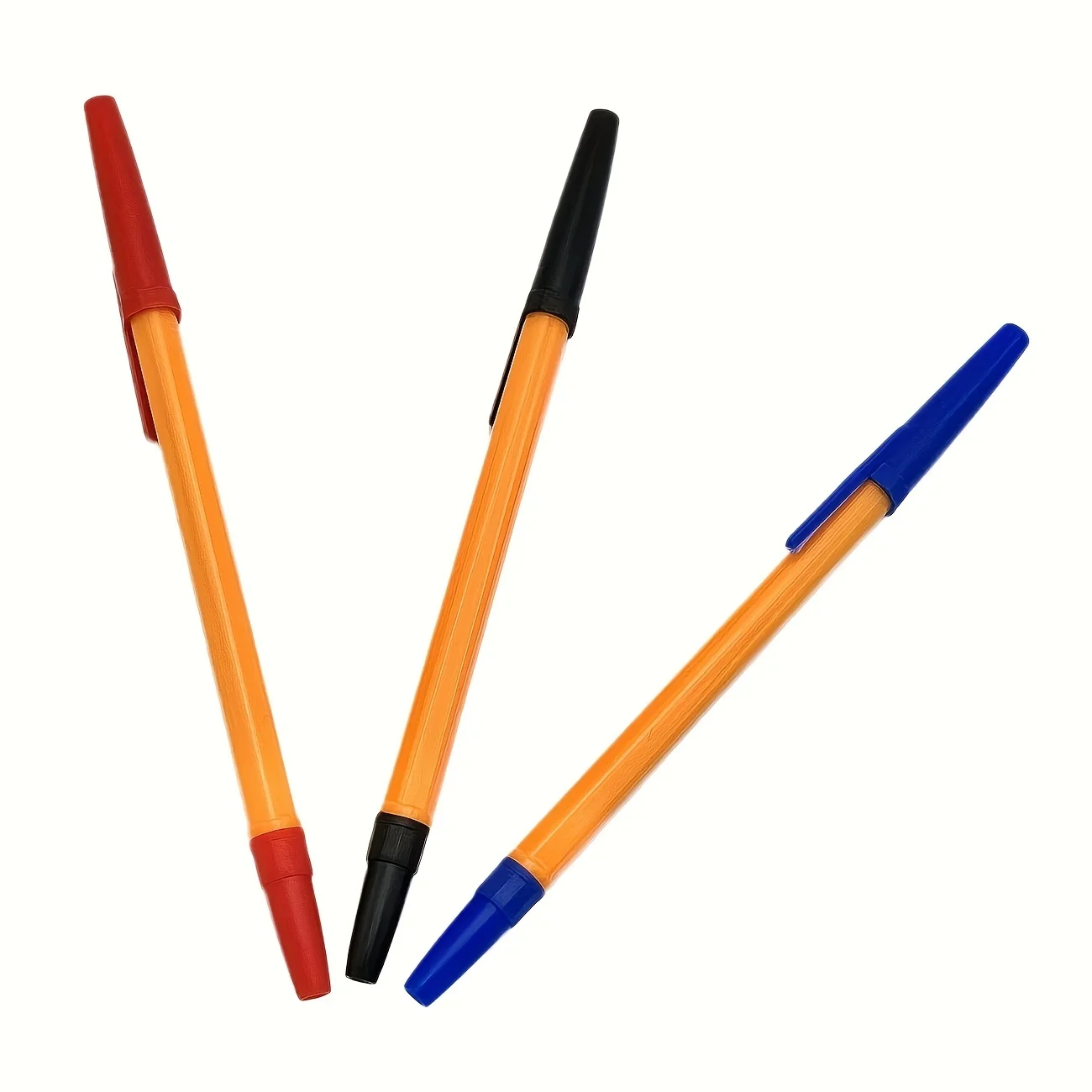 30 Original Fine-Point Ballpoint Pens with Long-Lasting Ink, Removable Pen Caps, Suitable for Office and School Use