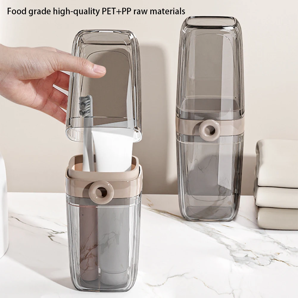 

Portable Travel Toothbrush Holder Case Long-Lasting Easy Cleaning Organiser For Most Toothbrush Use