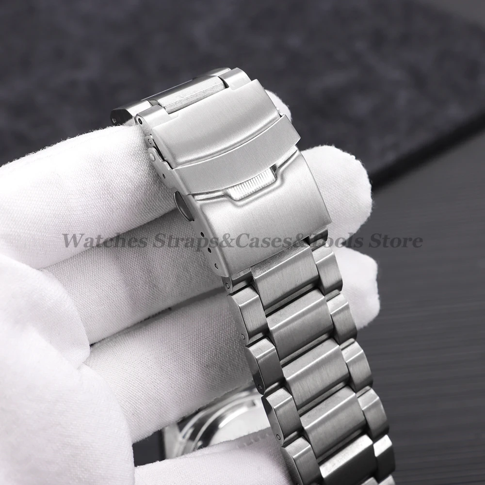 316L Solid Stainless Steel Watch Strap 18mm 20mm 22mm 24mm Band for Seiko for Rolex for Omega Luxury Folding Buckle Wristbands