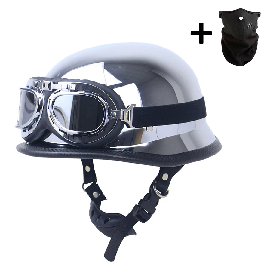 Verano montar japonés Corea estilo Chopper Casco de motocicleta medio Scooter bicicleta Jet Pilot visera de sol seguridad montar Tour Casco Moto