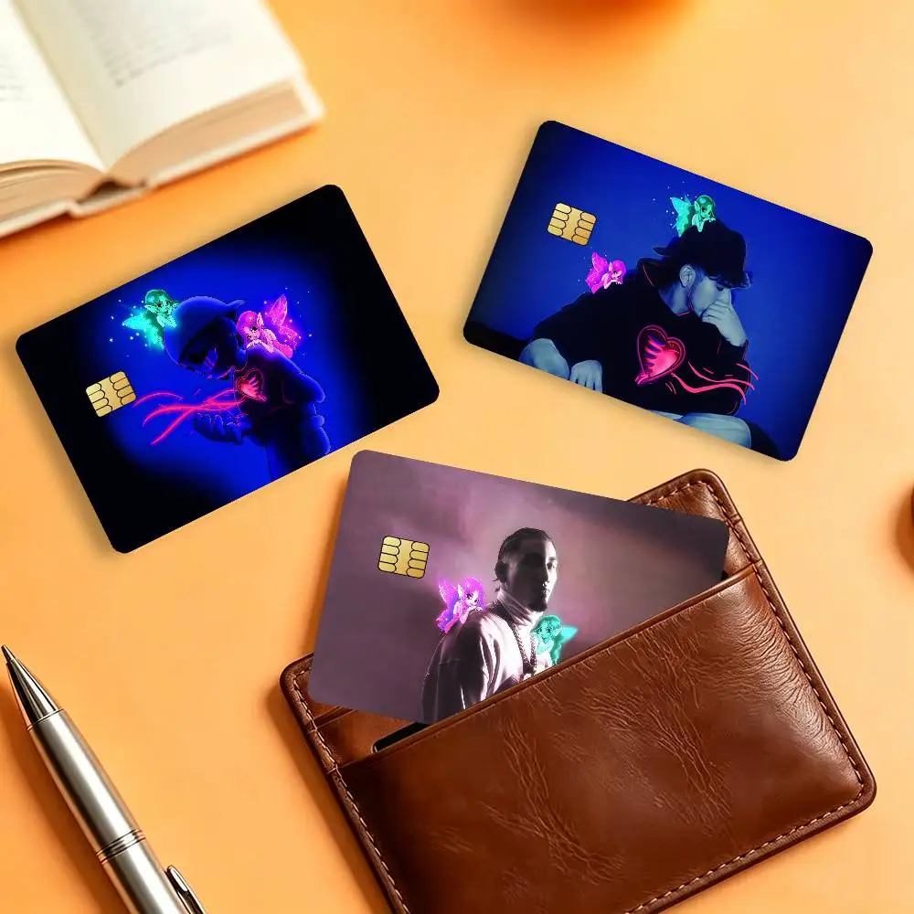 Singer O-Omar C-Courtz POR SI MANANA NO ESTOY Matte Card Stickers For Credit Cards Debit Cards And Transit Cards 4Pcs