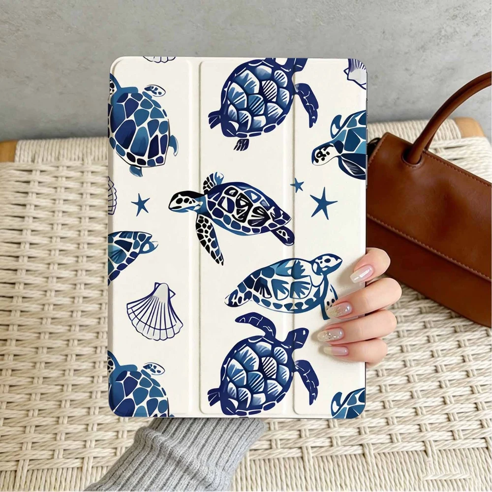Gentle Long Hair Schoolgirl For Samsung Galaxy Tab A8 A9 A11 S6 S7 S8 S9 S10 S11 FE Plus Lite With Pen Slot Tablet Case