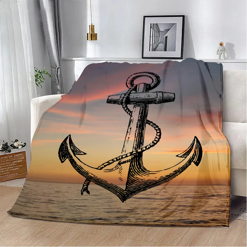 

nautical sailor sailing Printed Blanket Picnic Blankets Warm Blanket Soft and Comfortable Blanket Home Travel Birthday Gift