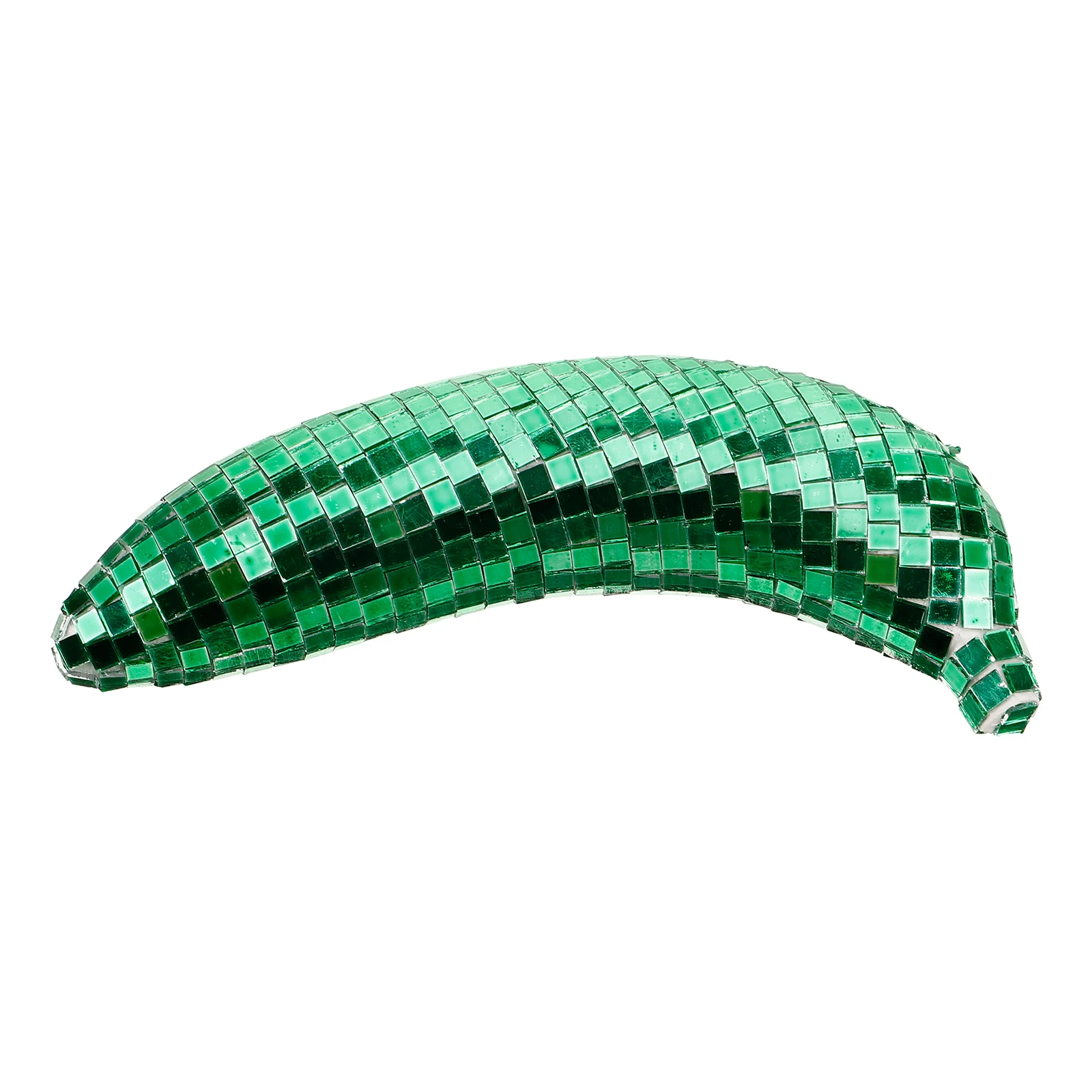 

Mirrored Banana Ornaments Disco Decoration Figurine Model Reflective Prop Party Favor Fruit Green Color Tabletop Realistic