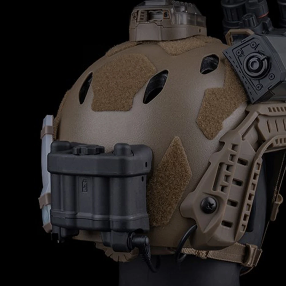 Battery Box Retention System Adjustable Helmet NVG Battery Pouch Realistic Battery Storage Holder Pack for AN/PVS31 Battery Case