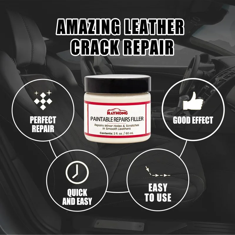 Leather Filling Paste Natural Leather Filler Repair Compound Leather Restoration Cream Car Leather Conditioner Cleaner Repair