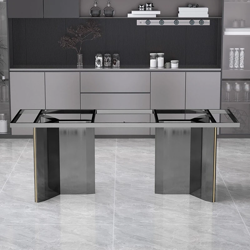 Мраморный обеденный стол, штатив, кронштейн для ножек из нержавеющей стали, каменная плита, большая доска, опорные ножки для чая, кофе, основание стола