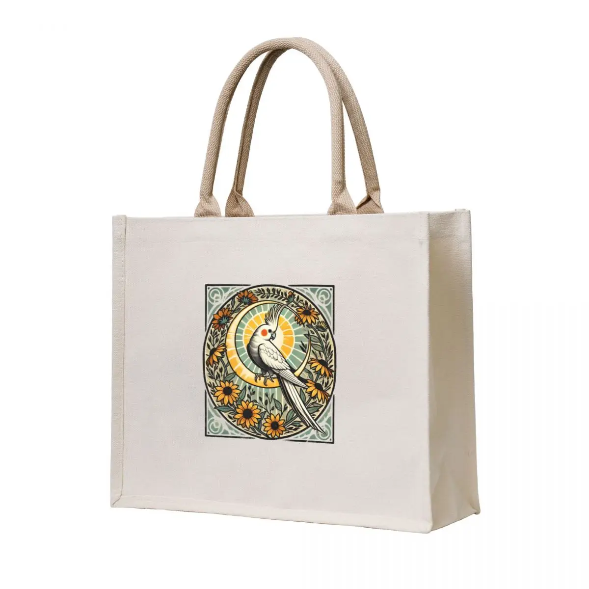

Vintage Cockatiel Tote Bag hand bag Handbags Fabric bag