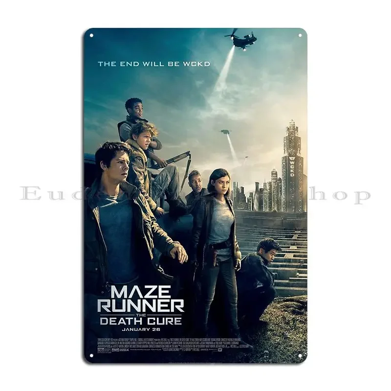 Maze Runner The Death Cure Metal Signs Decoration Home Cinema Design Cave Tin Sign Poster