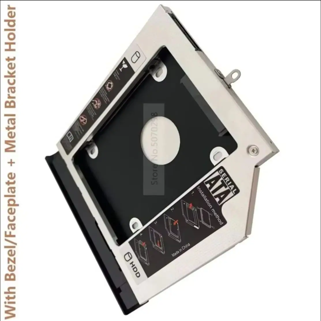 with Panel 2nd Secondary 2.5 Hard Drive HDD Optical bay Caddy Frame Bracket for Lenovo 310-14ISK 310-14IKB 110-14ISK 110-14IKB