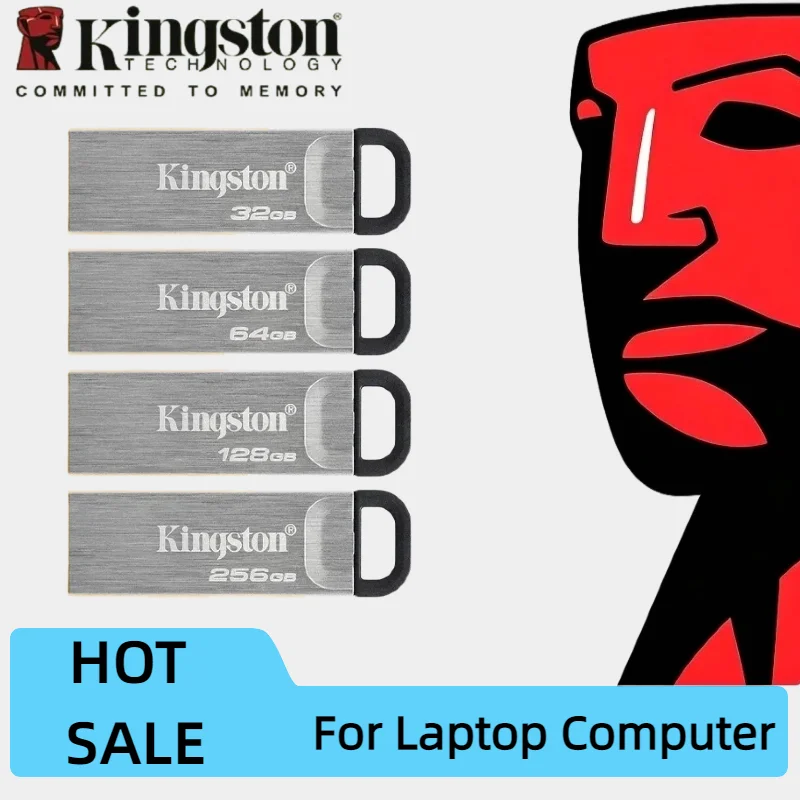 Kingston Data Traveler Kyson USB Flash Drive 64GB 128GB 256GB 512GB USB 3.2 Flash Penrive DTKN Pen Drive for Computer Original