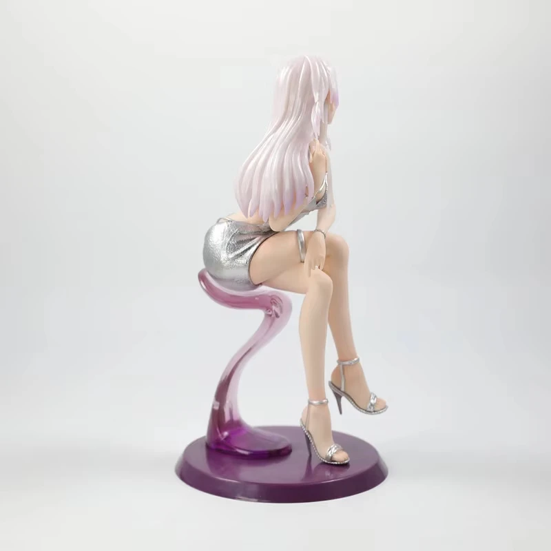 25cm Serinas Figure Sitting Pose Anime Figure Beauty Girl Figurine Gk Statue Model Doll Pvc Desk Collection Ornament Toys Gifts