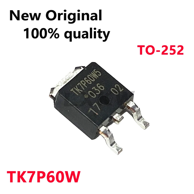 10/PCS New Original TK7P60W TO-252 600V 7A MOS field effect tube In Stock