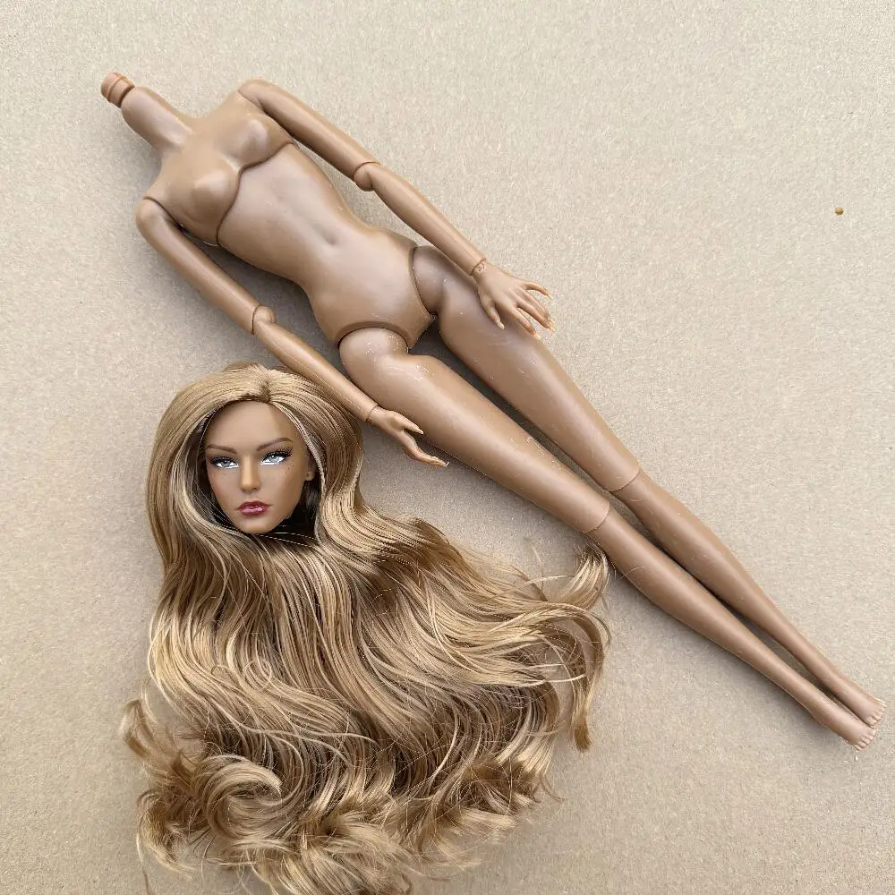 1/6 Maßstab Super-Modell-Puppe mit Gelenken, Beweglichem Körper, Weißer, Beiger, Braunem Hautton, Weibliche Modepuppe zum Spielen und Verschenken