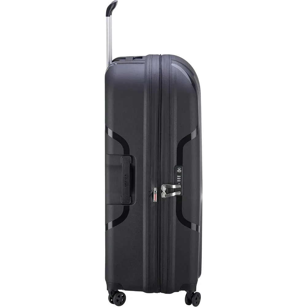 equipaje rígido expandible Paris Clavel con ruedas giratorias, negro, grande 30 pulgadas