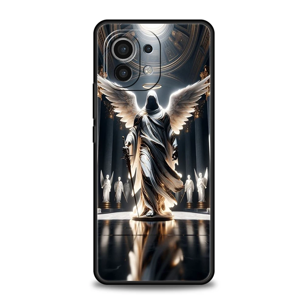 Clmj Beautiful Angel Phone Case Cover for Xiaomi Mi 15 14 13 12 11 Ultra 14T 13T 12T 11T 10T Pro Lite 5G Shockproof Silicone Bag