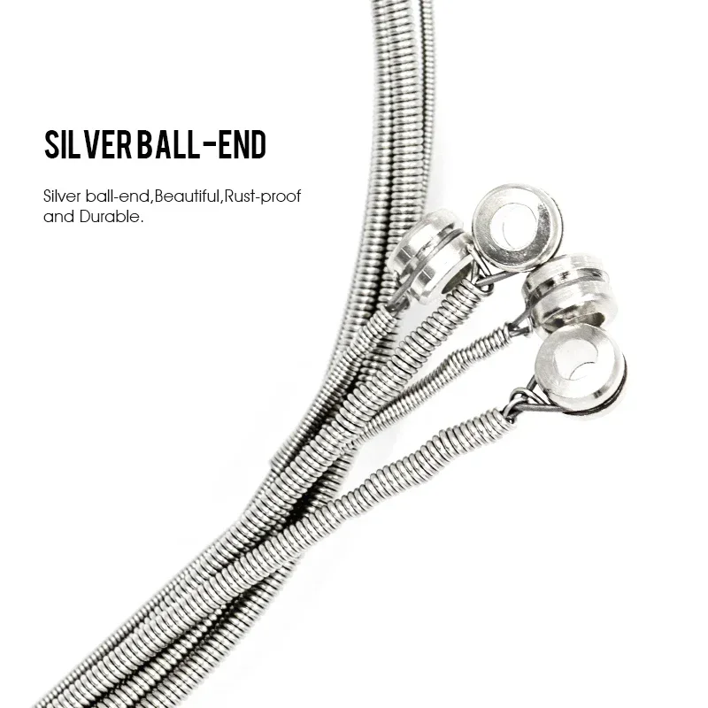 Orphee Bass Strings QB Series Normal Light Nickel Alloy Hexagonal Core Nano Coated Professional Strings Bass Accessories