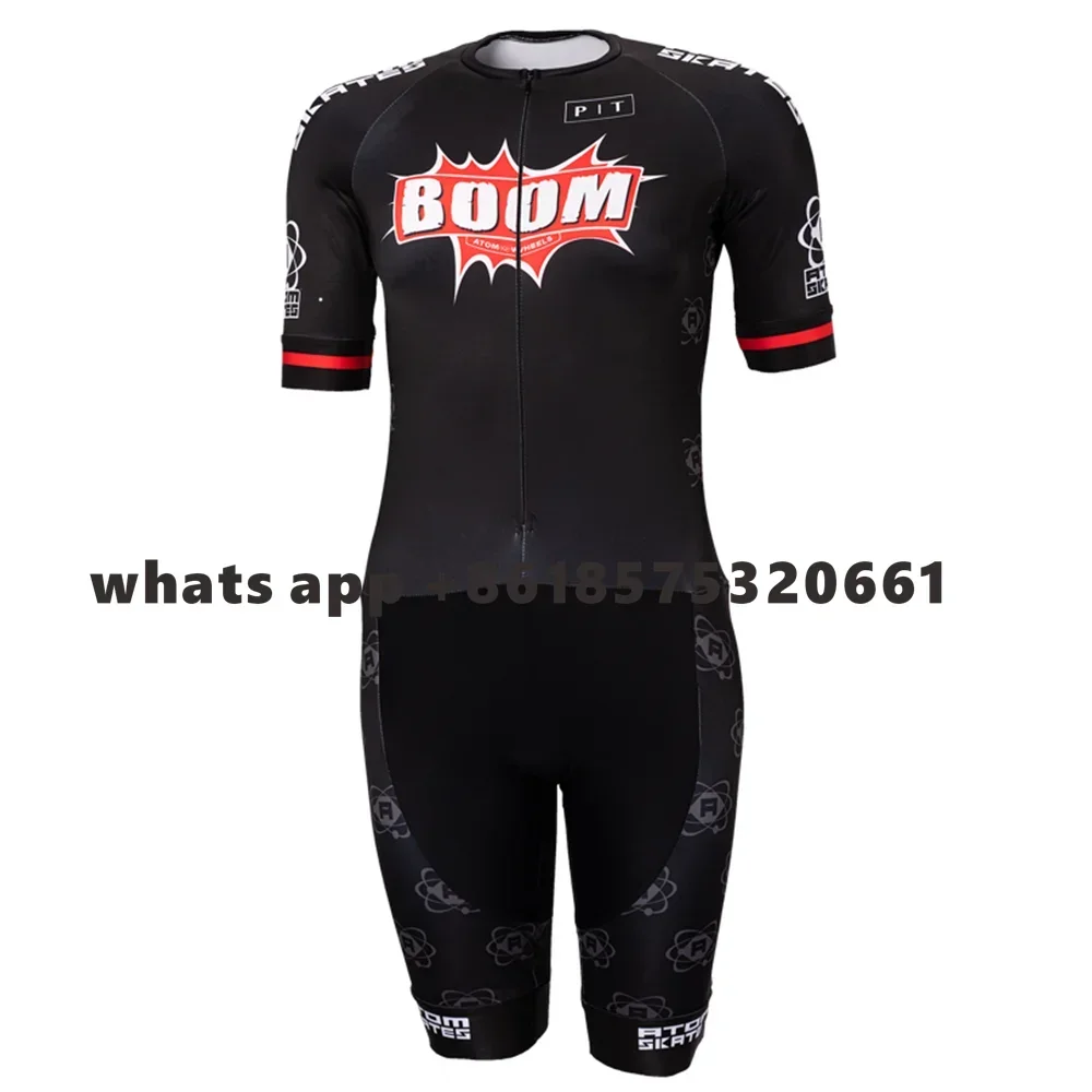 

Maple Skeelerpak team skate dump roze BONT racing Skinsuit speed Inline Roller Skate skinsuit Fast skating triathlon ciclismo